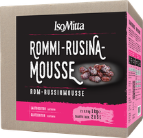 IsoMitta Rommi-rusinamousse-ainekset 2x500g