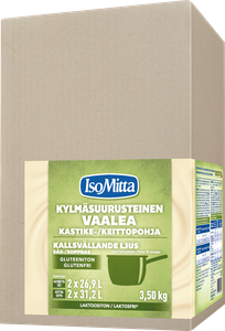 IsoMitta laktoositon gluteeniton kylmäsuurusteinen vaalea kastike-/keittopohja 2x1,75kg